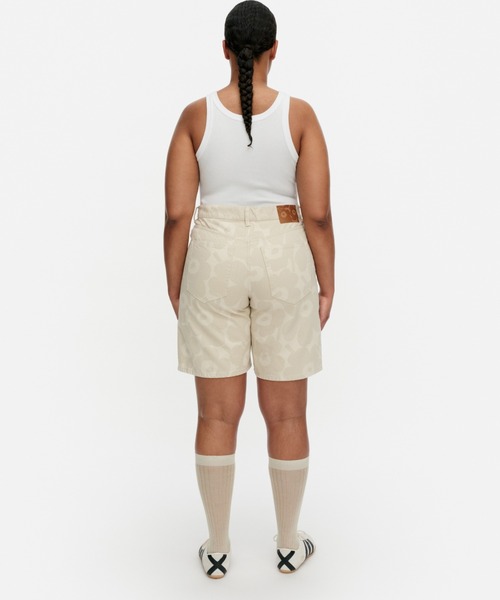 marimekko（マリメッコ）の「【Maridenim】Marssi Unikko / Short pants（デニムパンツ・レディース・ホワイト・25inch/26inch/27inch/28inch/29inch/30inch）」の3枚目の写真