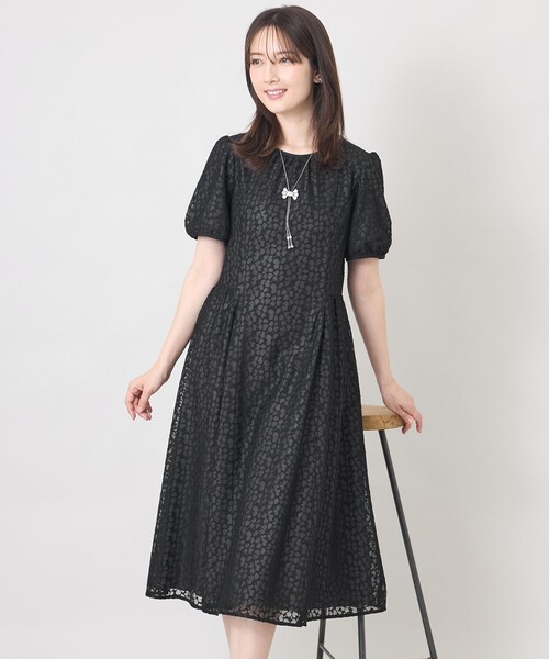ジャカードレース ギャザードレス（ワンピース）｜TO BE CHIC（トゥー
