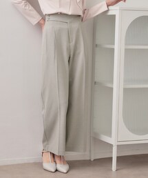 ストレッチ2タックワイドパンツ/セットアップ対応可【洗濯機OK/接触冷感/吸水速乾/防シワ】