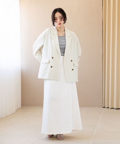 RAGEBLUE（レイジブルー）の「＜STLL SERIES＞機能性/ダブルテーラードジャケット（テーラードジャケット・レディース・ホワイト・FREE）」の5枚目の写真