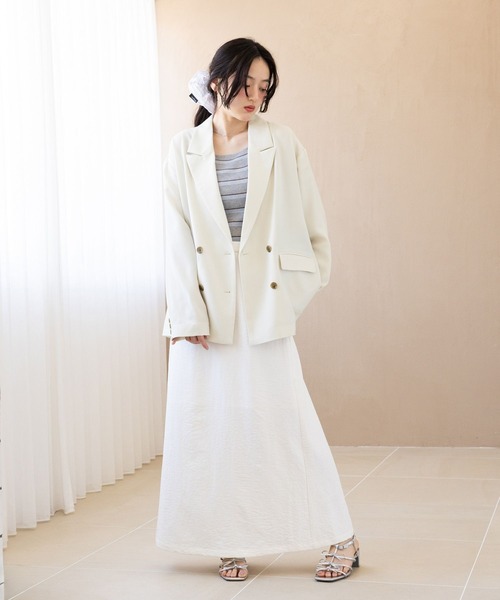 RAGEBLUE（レイジブルー）の「＜STLL SERIES＞機能性/ダブルテーラードジャケット（テーラードジャケット・レディース・ホワイト・FREE）」の6枚目の写真