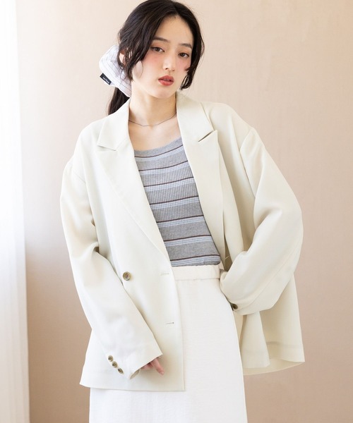 RAGEBLUE（レイジブルー）の「＜STLL SERIES＞機能性/ダブルテーラードジャケット（テーラードジャケット・レディース・ホワイト・FREE）」の8枚目の写真