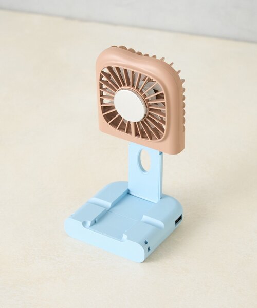 SAHIR（サヒール）の「【SAHIR サヒール】6way handy fan　冷却プレート付（生活家電・レディース・ブラウン/アイボリー/イエロー/ミント/ピンク・0）」の7枚目の写真