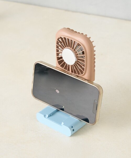 SAHIR（サヒール）の「【SAHIR サヒール】6way handy fan　冷却プレート付（生活家電・レディース・ブラウン/アイボリー/イエロー/ミント/ピンク・0）」の8枚目の写真