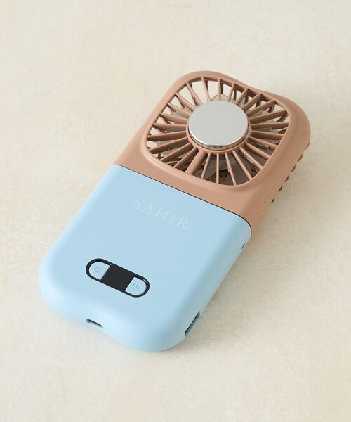 SAHIR（サヒール）の「【SAHIR サヒール】6way handy fan　冷却プレート付（生活家電・レディース・ブラウン/アイボリー/イエロー/ミント/ピンク・0）」の9枚目の写真