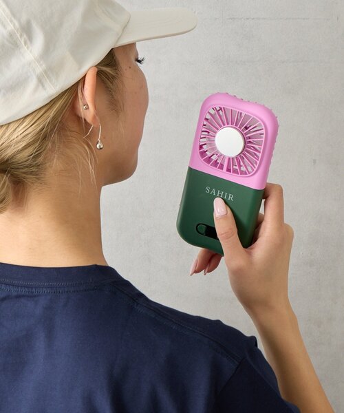SAHIR(サヒール)の「【SAHIR サヒール】6way handy fan 冷却プレート付ハンディファン(生活家電・レディース・ブラウン/アイボリー/イエロー/ミント/ピンク・0)」の18枚目の写真