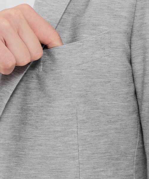 MACKINTOSH LONDON（マッキントッシュ ロンドン）の「【WEB・一部店舗限定】【FLEX JERSEY】デニムジャージーセットアップジャケット（テーラードジャケット・メンズ・グレー/ネイビー・40/38/42）」の10枚目の写真