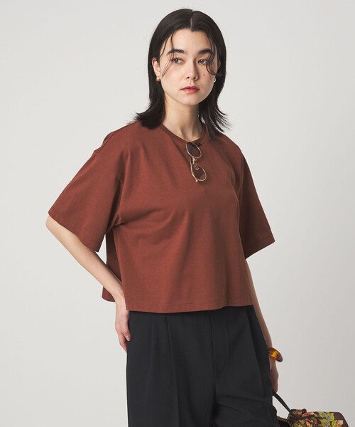 セール】＜スタイリスト兵藤千尋さんコラボ＞クロップド ワイド T