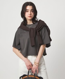 green label relaxing | ＜スタイリスト兵藤千尋さんコラボ＞クロップド ワイド Tシャツ UVカット(Tシャツ/カットソー)