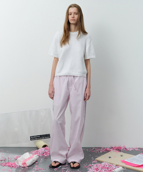 LEVAR(レバー)の「Pinstripe Lounge Pants - Pink Stripe(その他パンツ・レディース・その他・FREE)」の2枚目の写真