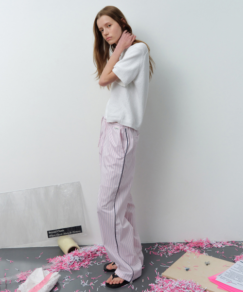 LEVAR(レバー)の「Pinstripe Lounge Pants - Pink Stripe(その他パンツ・レディース・その他・FREE)」の3枚目の写真