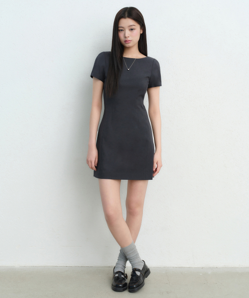 MUSINSA STANDARD WOMAN（ムシンサスタンダードウーマン）の「ウィメンズフォーマルミニドレス[グレー]（ワンピース・レディース・その他・X-SMALL/SMALL/MEDIUM/LARGE）」の3枚目の写真