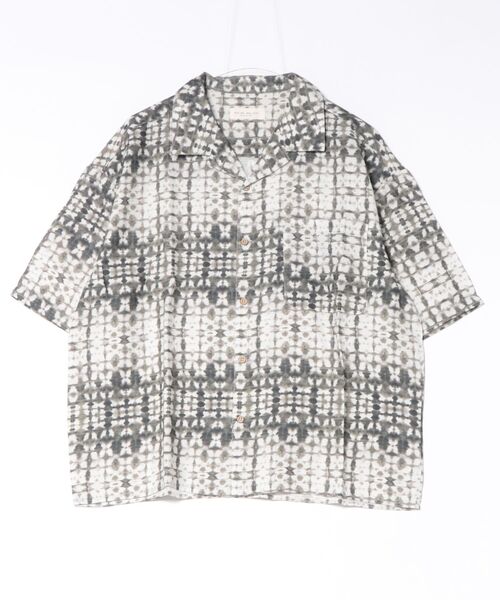 many men many mind（メニーメンメニーマインド）の「MANYMENMANYMINDS / レーヨン総柄シャツ/バティック/ネイティブ（シャツ/ブラウス・メンズ・ブラック/ブルー/サックスブルー/グリーン・LARGE/MEDIUM）」の7枚目の写真