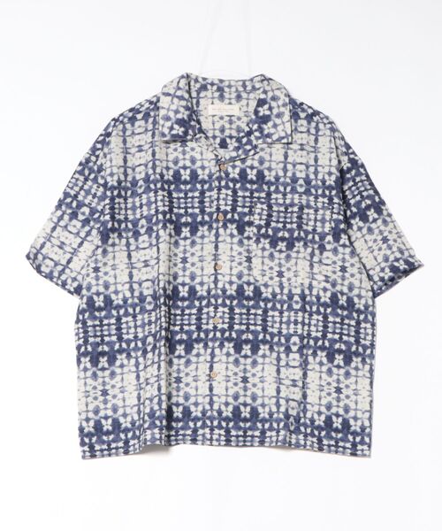 many men many mind（メニーメンメニーマインド）の「MANYMENMANYMINDS / レーヨン総柄シャツ/バティック/ネイティブ（シャツ/ブラウス・メンズ・ブラック/ブルー/サックスブルー/グリーン・LARGE/MEDIUM）」の8枚目の写真