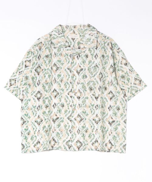 many men many mind（メニーメンメニーマインド）の「MANYMENMANYMINDS / レーヨン総柄シャツ/バティック/ネイティブ（シャツ/ブラウス・メンズ・ブラック/ブルー/サックスブルー/グリーン・LARGE/MEDIUM）」の11枚目の写真