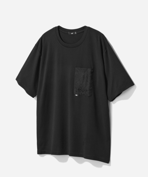 HARE(ハレ)の「【接触冷感】ジャガードポケットロゴカット(HARE)(Tシャツ/カットソー・メンズ・ブラック/グレー/ホワイト・SMALL/MEDIUM)」の1枚目の写真