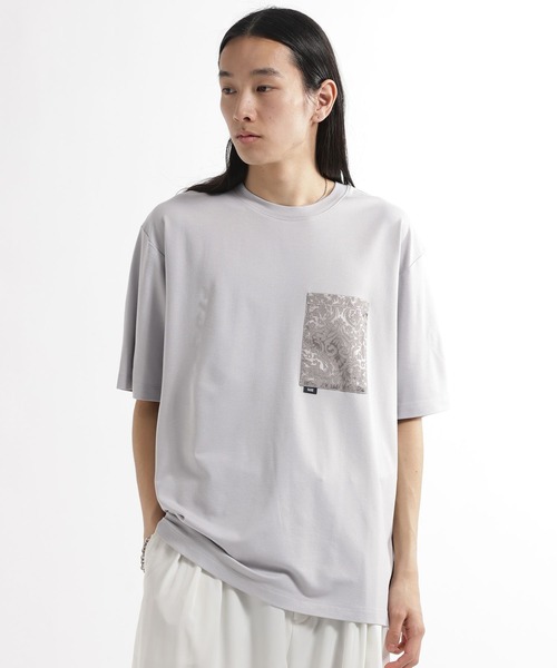 HARE(ハレ)の「【接触冷感】ジャガードポケットロゴカット(HARE)(Tシャツ/カットソー・メンズ・ブラック/グレー/ホワイト・SMALL/MEDIUM)」の19枚目の写真