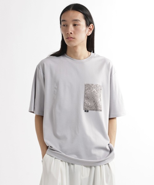 HARE(ハレ)の「【接触冷感】ジャガードポケットロゴカット(HARE)(Tシャツ/カットソー・メンズ・ブラック/グレー/ホワイト・SMALL/MEDIUM)」の21枚目の写真