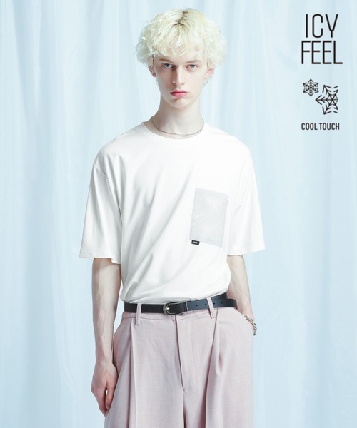 HARE(ハレ)の「【接触冷感】ジャガードポケットロゴカット(HARE)(Tシャツ/カットソー・メンズ・ブラック/グレー/ホワイト・SMALL/MEDIUM)」の10枚目の写真