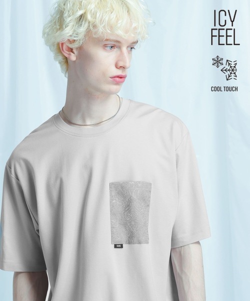 HARE(ハレ)の「【接触冷感】ジャガードポケットロゴカット(HARE)(Tシャツ/カットソー・メンズ・ブラック/グレー/ホワイト・SMALL/MEDIUM)」の18枚目の写真
