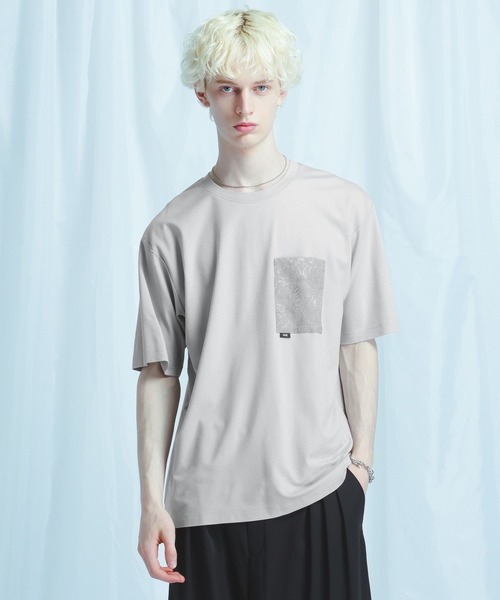 HARE(ハレ)の「【接触冷感】ジャガードポケットロゴカット(HARE)(Tシャツ/カットソー・メンズ・ブラック/グレー/ホワイト・SMALL/MEDIUM)」の16枚目の写真