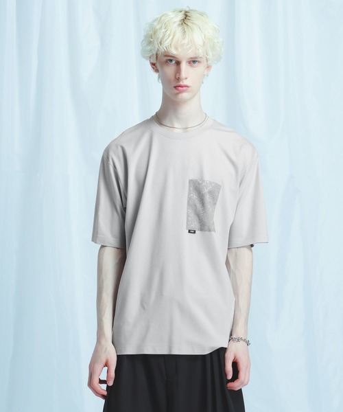 HARE(ハレ)の「【接触冷感】ジャガードポケットロゴカット(HARE)(Tシャツ/カットソー・メンズ・ブラック/グレー/ホワイト・SMALL/MEDIUM)」の17枚目の写真