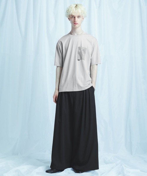 HARE(ハレ)の「【接触冷感】ジャガードポケットロゴカット(HARE)(Tシャツ/カットソー・メンズ・ブラック/グレー/ホワイト・SMALL/MEDIUM)」の8枚目の写真