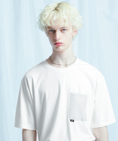HARE(ハレ)の「【接触冷感】ジャガードポケットロゴカット(HARE)(Tシャツ/カットソー・メンズ・ブラック/グレー/ホワイト・SMALL/MEDIUM)」の12枚目の写真