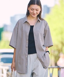 <接触冷感・イージーケア>マルチファンクショナル ビッグシルエット アソート レギュラーカラー 半袖シャツ【THE CRAFT CREW PRODUCTS】