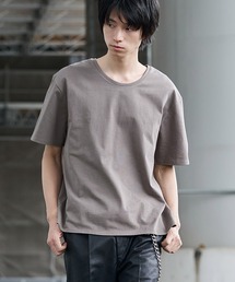 【LANDNESS/ランドネス】COMPACT U-NECK SHORT SLEEVE TEE/コンパクトUネックショートスリーブTEE