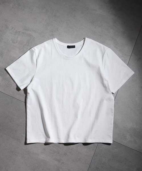 LANDNESS(ランドネス)の「【LANDNESS/ランドネス】COMPACT U-NECK SHORT SLEEVE TEE/コンパクトUネックショートスリーブTEE(Tシャツ/カットソー・メンズ・ホワイト/ダークグレー/ブラック・M/S/L)」の9枚目の写真