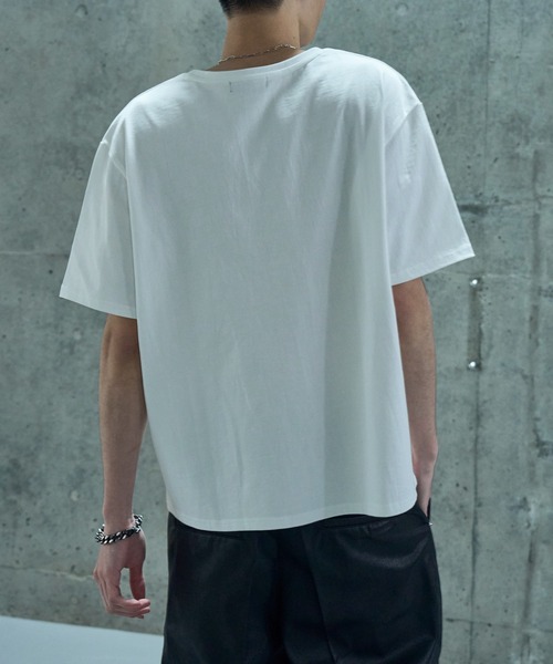 LANDNESS(ランドネス)の「【LANDNESS/ランドネス】COMPACT U-NECK SHORT SLEEVE TEE/コンパクトUネックショートスリーブTEE(Tシャツ/カットソー・メンズ・ホワイト/ダークグレー/ブラック・M/S/L)」の18枚目の写真