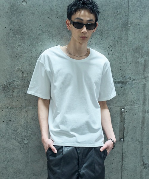 LANDNESS(ランドネス)の「【LANDNESS/ランドネス】COMPACT U-NECK SHORT SLEEVE TEE/コンパクトUネックショートスリーブTEE(Tシャツ/カットソー・メンズ・ホワイト/ダークグレー/ブラック・M/S/L)」の13枚目の写真