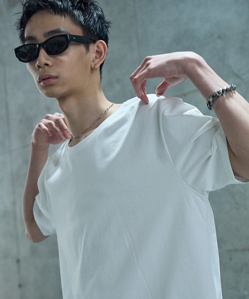 LANDNESS(ランドネス)の「【LANDNESS/ランドネス】COMPACT U-NECK SHORT SLEEVE TEE/コンパクトUネックショートスリーブTEE(Tシャツ/カットソー・メンズ・ホワイト/ダークグレー/ブラック・M/S/L)」の15枚目の写真