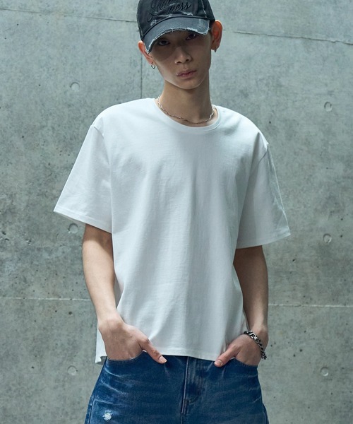 LANDNESS(ランドネス)の「【LANDNESS/ランドネス】COMPACT U-NECK SHORT SLEEVE TEE/コンパクトUネックショートスリーブTEE(Tシャツ/カットソー・メンズ・ホワイト/ダークグレー/ブラック・M/S/L)」の22枚目の写真