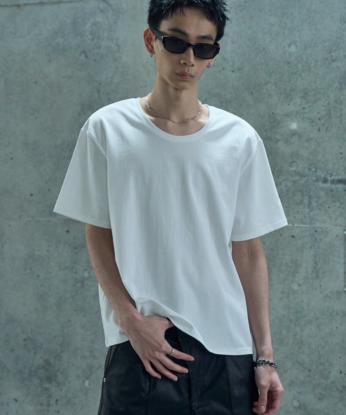 LANDNESS(ランドネス)の「【LANDNESS/ランドネス】COMPACT U-NECK SHORT SLEEVE TEE/コンパクトUネックショートスリーブTEE(Tシャツ/カットソー・メンズ・ホワイト/ダークグレー/ブラック・M/S/L)」の12枚目の写真