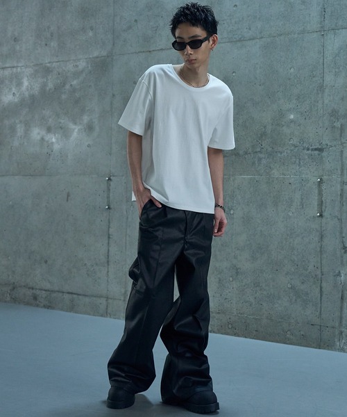 LANDNESS(ランドネス)の「【LANDNESS/ランドネス】COMPACT U-NECK SHORT SLEEVE TEE/コンパクトUネックショートスリーブTEE(Tシャツ/カットソー・メンズ・ホワイト/ダークグレー/ブラック・M/S/L)」の19枚目の写真