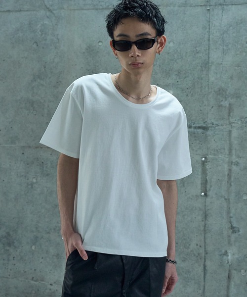 LANDNESS(ランドネス)の「【LANDNESS/ランドネス】COMPACT U-NECK SHORT SLEEVE TEE/コンパクトUネックショートスリーブTEE(Tシャツ/カットソー・メンズ・ホワイト/ダークグレー/ブラック・M/S/L)」の10枚目の写真