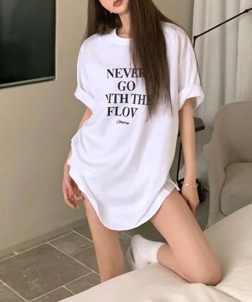 NEW GENTLEMAN(ニュージェントルマン)の「NGWF オーバーサイズ Tシャツ(Tシャツ/カットソー・レディース・ブラック/ホワイト・L/M)」の9枚目の写真