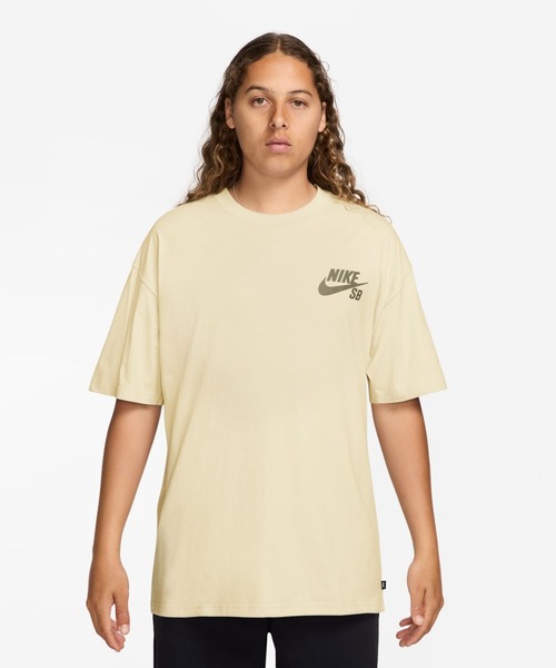 NIKE（ナイキ）の「ナイキ NIKE ナイキSB ロゴ S/S Tシャツ LBR（Tシャツ/カットソー・メンズ・ホワイト/ホワイト系その他/ブラック・S/M/L/LL/3L）」の2枚目の写真
