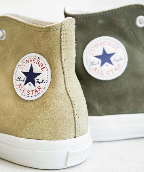 CONVERSE ALL STAR(コンバースオールスター)の「【別注】 <CONVERSE(コンバース)> ∴ SUEDE ALL STAR HI/スニーカー◆(スニーカー・メンズ・オリーブ/ベージュ・6h/10h/9/7h/8h/9h/7/8)」の4枚目の写真