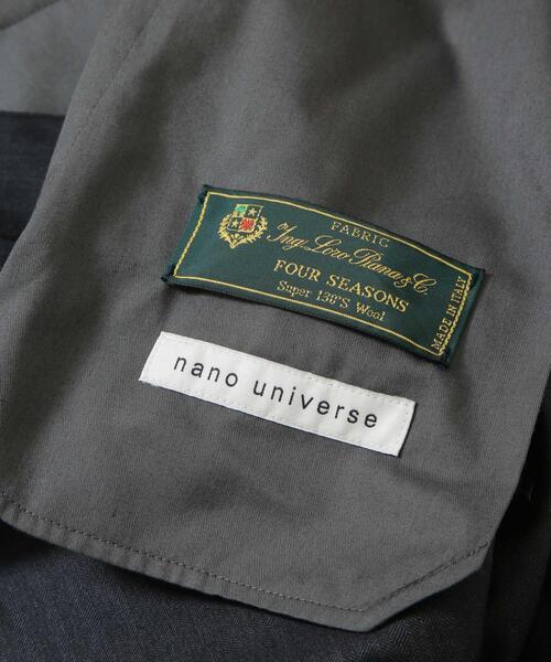 NANO universe(ナノユニバース)の「「OtoNANO」イタリアンテキスタイルドレスウール 1タックスラックス(スラックス・メンズ・ネイビー/グレー・L/M/S)」の10枚目の写真