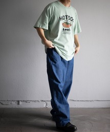 UNIVERSAL OVERALL（ユニバーサルオーバーオール）の「UNIVERSAL OVERALL / HotDog S/S TEE / ホットドッグプリント半袖Tシャツ（Tシャツ/カットソー）」