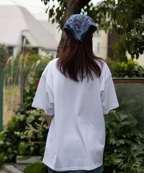 UNIVERSAL OVERALL(ユニバーサルオーバーオール)の「UNIVERSAL OVERALL / HotDog S/S TEE / ホットドッグプリント半袖Tシャツ(Tシャツ/カットソー・メンズ・オートミール/ミント/グレイッシュブルー/ネイビー/ホワイト・S/M/XL/L)」の9枚目の写真