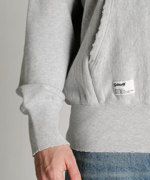 Schott(ショット)の「Schott/ショット/TOMPKINS AFTER HOOD SWEAT/トンプキンス アフター パーカー(パーカー・メンズ・ネイビー/グレー・XL/L/M/2XL)」の8枚目の写真