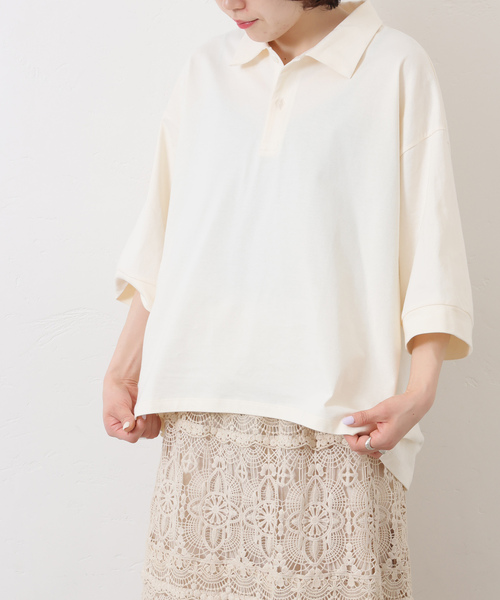 JOURNAL STANDARD LUXE（ジャーナルスタンダード　ラックス）の「スワイジャージプルオーバー（その他トップス・レディース・アイボリー/ブラック・FREE）」の4枚目の写真