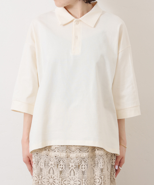 JOURNAL STANDARD LUXE（ジャーナルスタンダード　ラックス）の「スワイジャージプルオーバー（その他トップス・レディース・アイボリー/ブラック・FREE）」の6枚目の写真