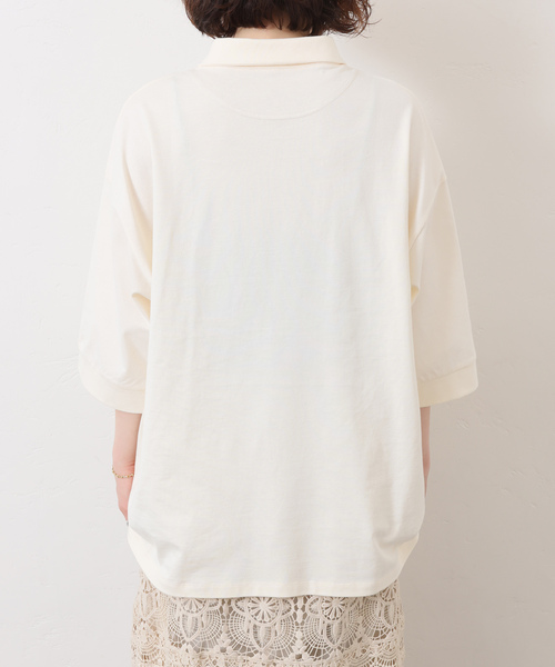 JOURNAL STANDARD LUXE（ジャーナルスタンダード　ラックス）の「スワイジャージプルオーバー（その他トップス・レディース・アイボリー/ブラック・FREE）」の8枚目の写真