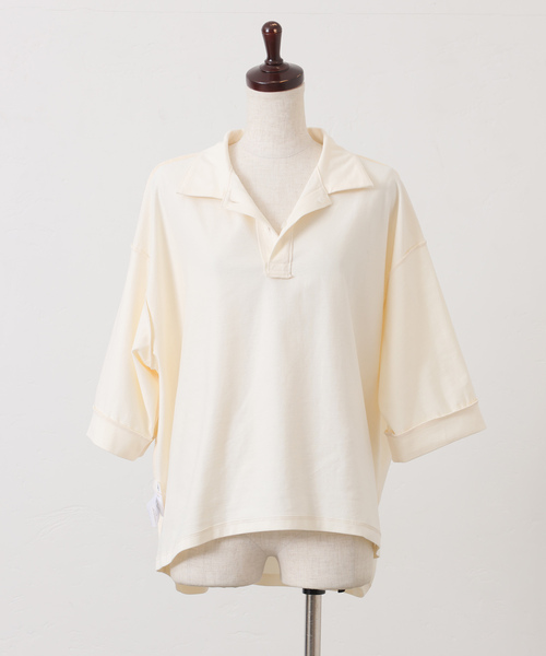 JOURNAL STANDARD LUXE（ジャーナルスタンダード　ラックス）の「スワイジャージプルオーバー（その他トップス・レディース・アイボリー/ブラック・FREE）」の14枚目の写真