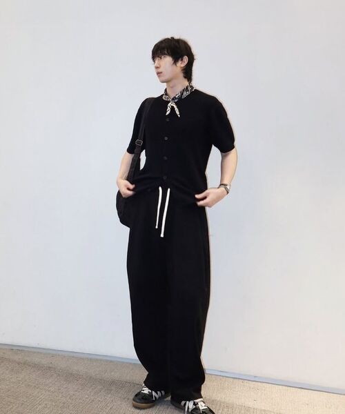 KNITTED(ニッティド)の「ピグメントカーブトレーニングパンツ WASHING CHARCOAL(スウェットパンツ・レディース・その他・MEDIUM/LARGE/X-LARGE)」の8枚目の写真